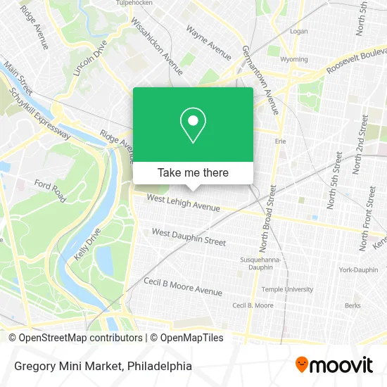 Gregory Mini Market map