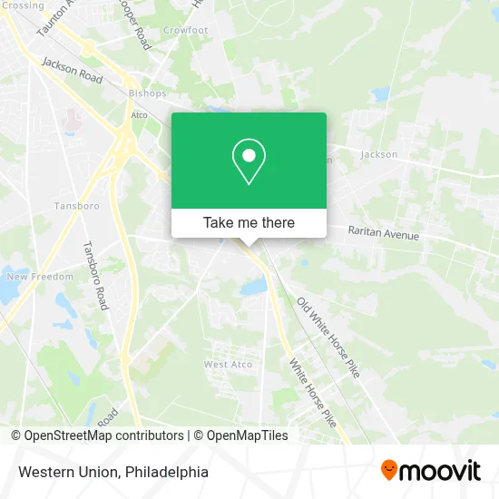 Western Union map