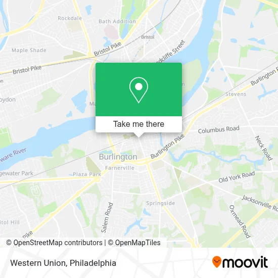 Western Union map