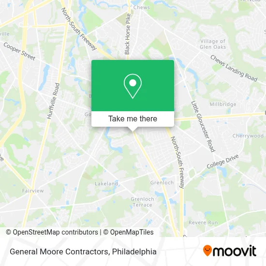 General Moore Contractors map