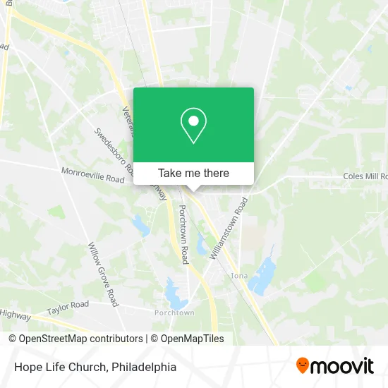 Hope Life Church map