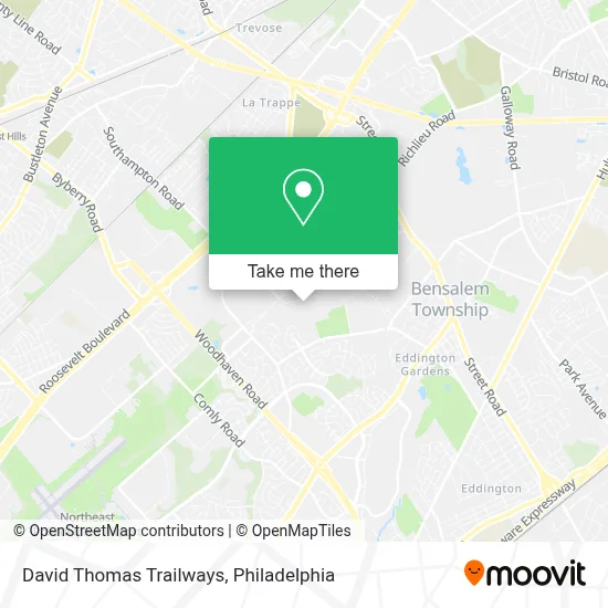 David Thomas Trailways map