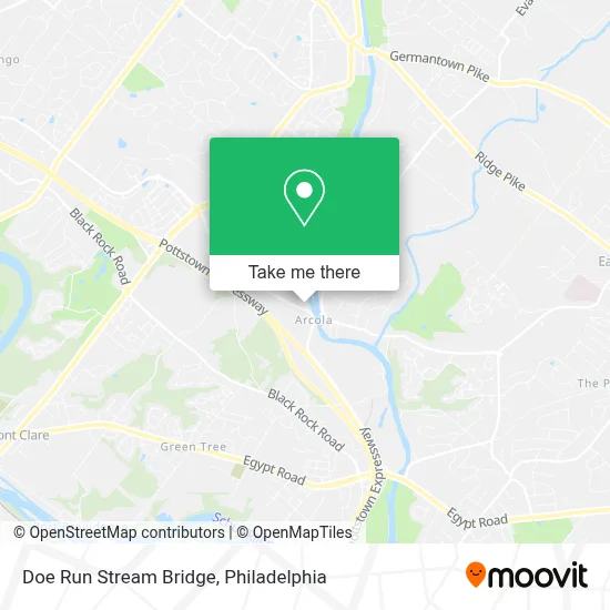 Doe Run Stream Bridge map