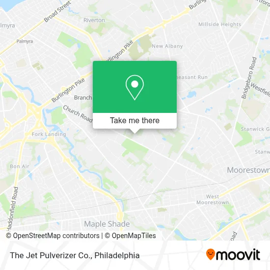 The Jet Pulverizer Co. map