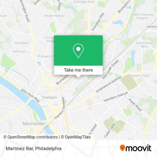 Martinez Bar map