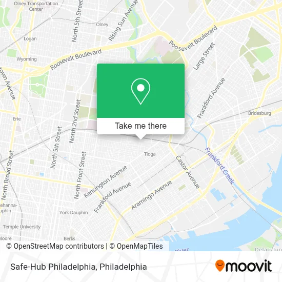 Safe-Hub Philadelphia map