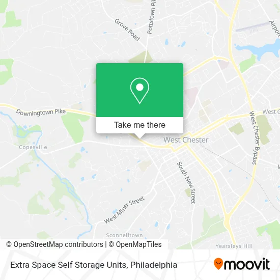 Extra Space Self Storage Units map