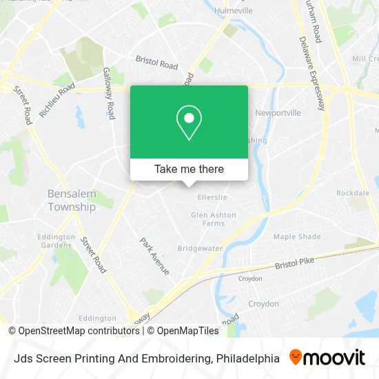 Jds Screen Printing And Embroidering map