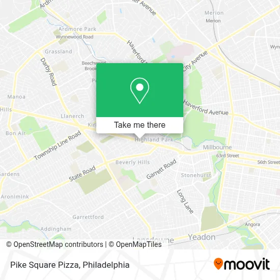 Pike Square Pizza map