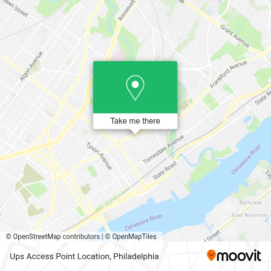 Ups Access Point Location map