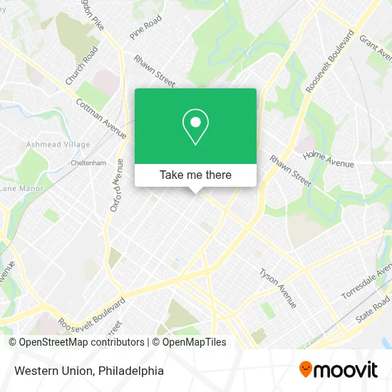 Western Union map