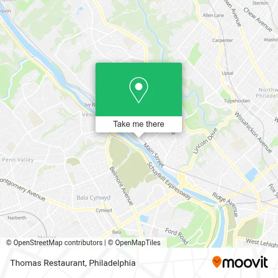Thomas Restaurant map