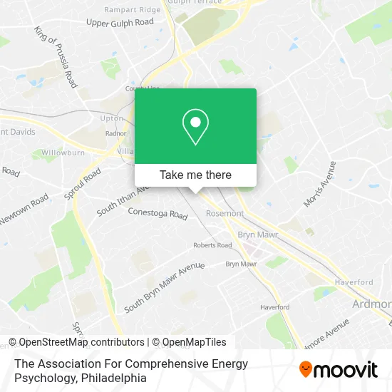 The Association For Comprehensive Energy Psychology map