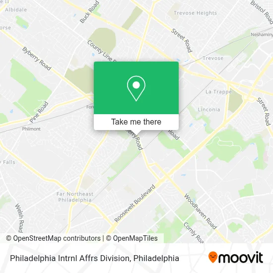 Philadelphia Intrnl Affrs Division map