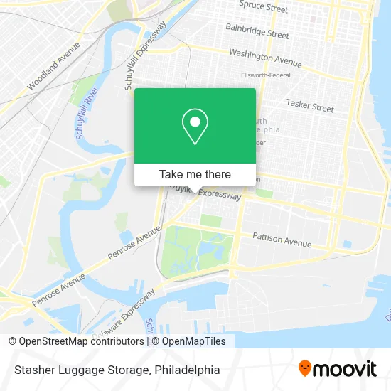 Stasher Luggage Storage map