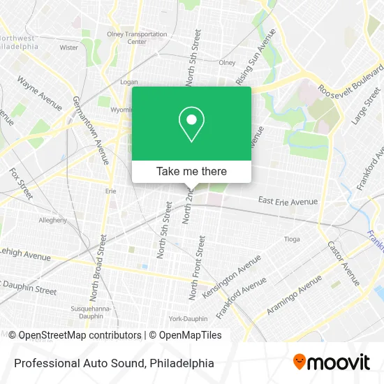 Professional Auto Sound map