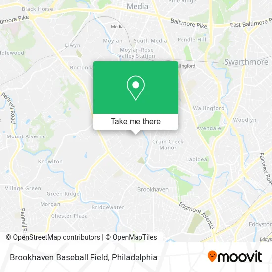 Brookhaven Baseball Field map