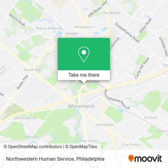 Northwestern Human Service map