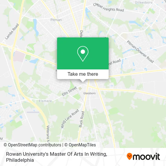 Rowan University's Master Of Arts In Writing map