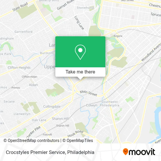 Crocstyles Premier Service map