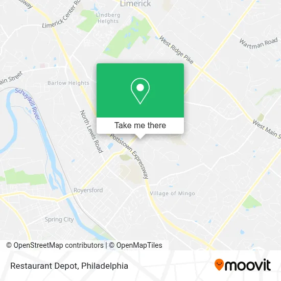 Restaurant Depot map