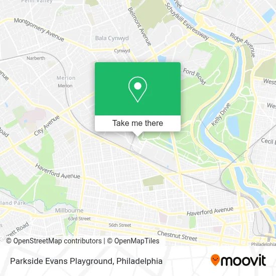 Parkside Evans Playground map