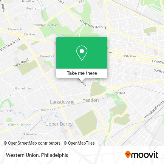 Western Union map