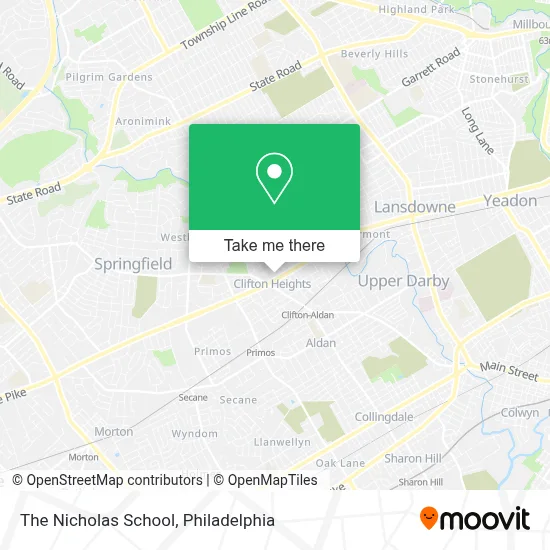 The Nicholas School map