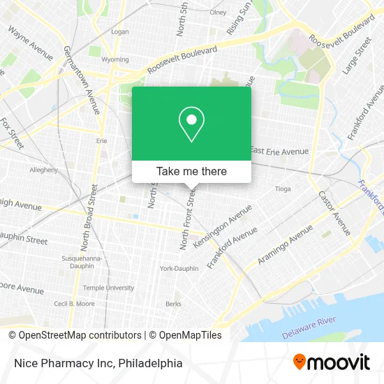 Nice Pharmacy Inc map