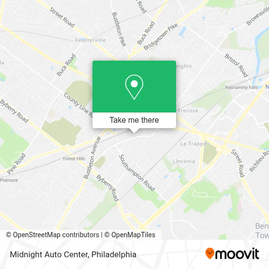 Midnight Auto Center map
