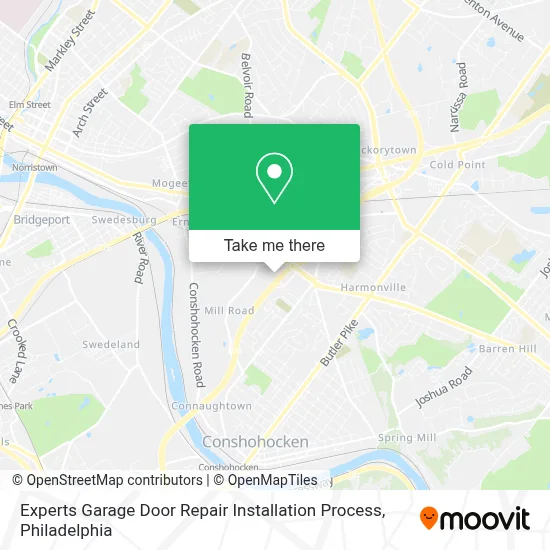 Experts Garage Door Repair Installation Process map