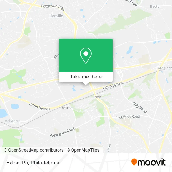 Exton, Pa map