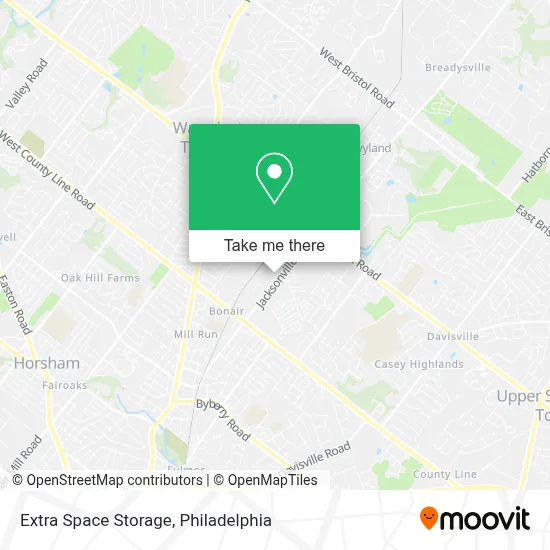 Extra Space Storage map