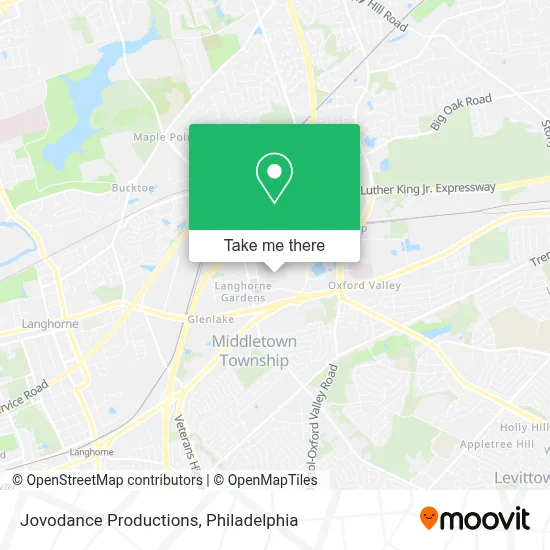 Jovodance Productions map