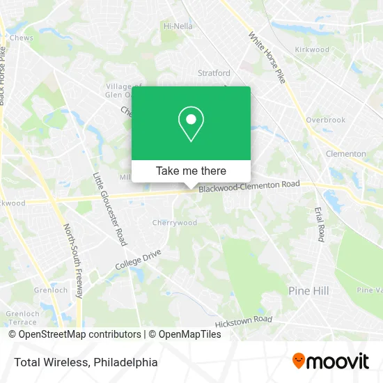 Total Wireless map