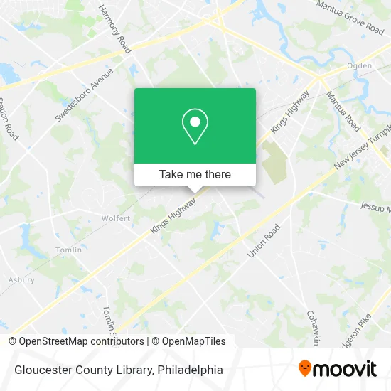 Gloucester County Library map