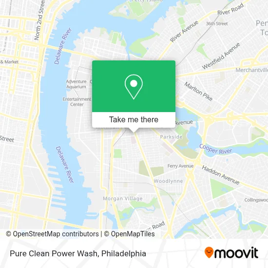 Pure Clean Power Wash map