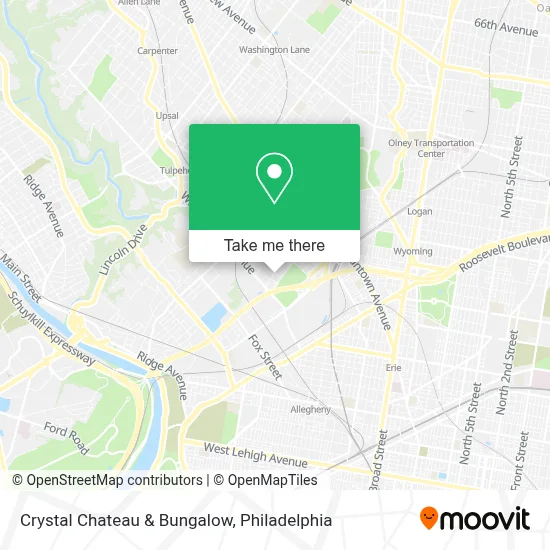 Crystal Chateau & Bungalow map