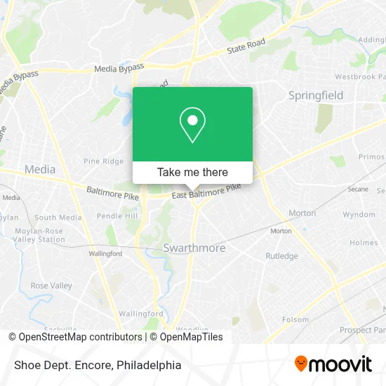 Shoe Dept. Encore map