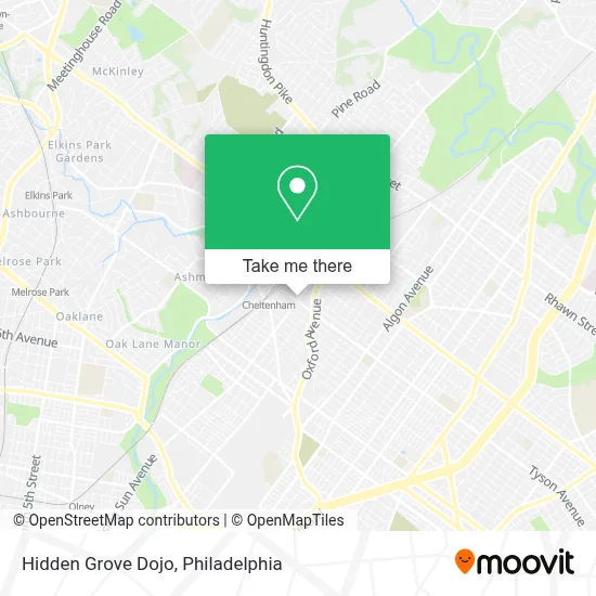 Hidden Grove Dojo map