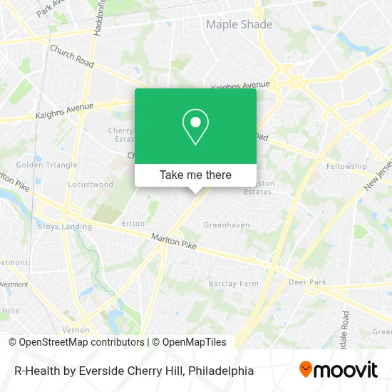 R-Health by Everside Cherry Hill map