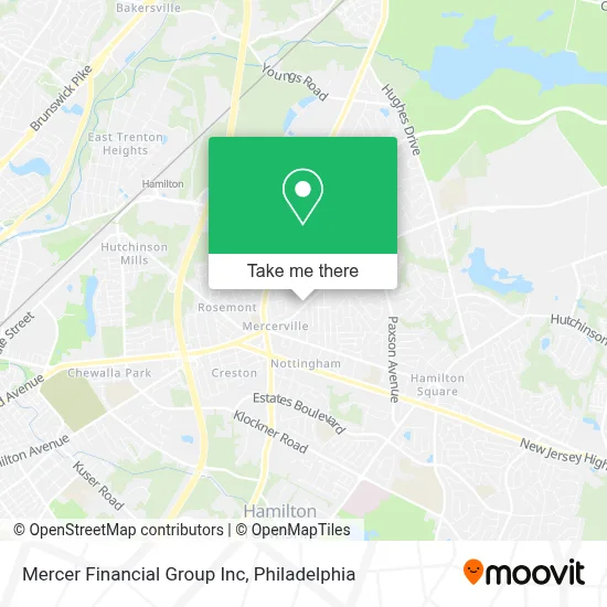 Mercer Financial Group Inc map