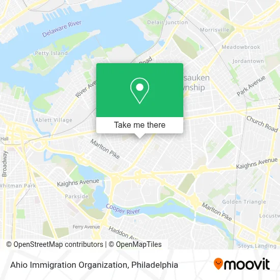 Ahio Immigration Organization map