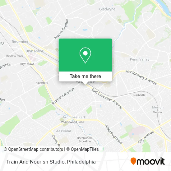 Train And Nourish Studio map
