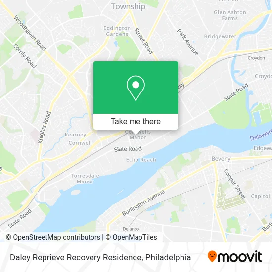 Daley Reprieve Recovery Residence map