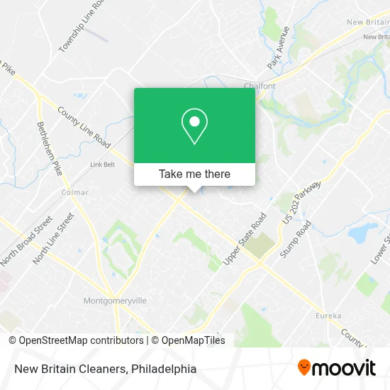 New Britain Cleaners map