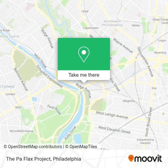 The Pa Flax Project map