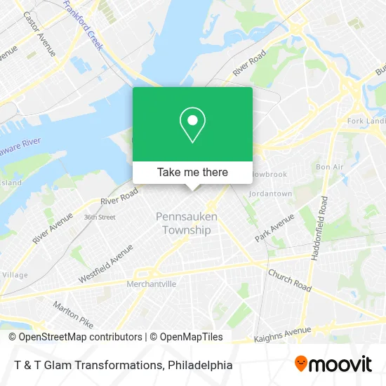 T & T Glam Transformations map