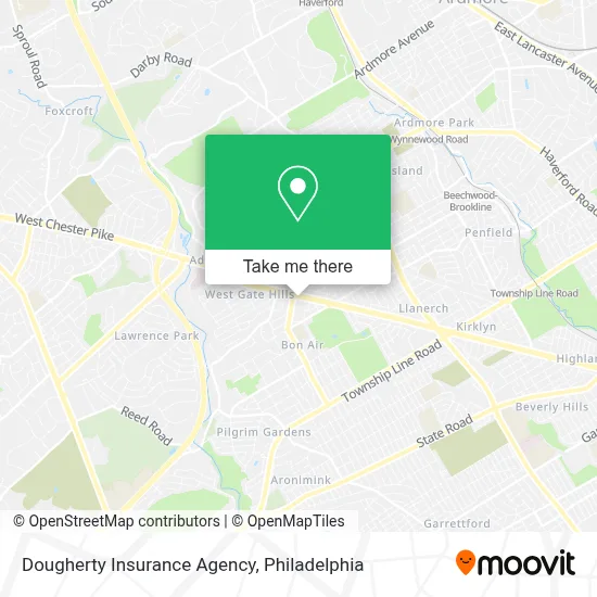 Dougherty Insurance Agency map