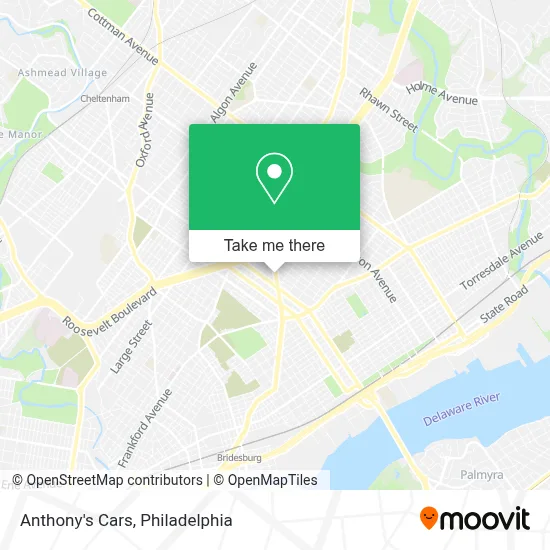 Anthony's Cars map